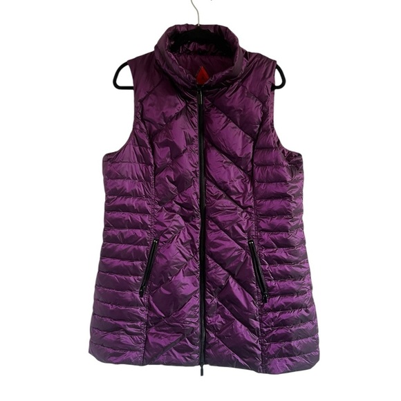 ANORAK Jackets & Blazers - Anorak Purple CHEVRON QUILTED VEST, size XL